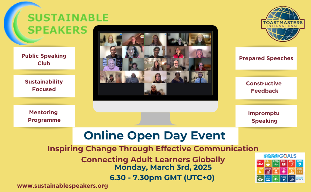 Sustainable Speakers Online Taster Session