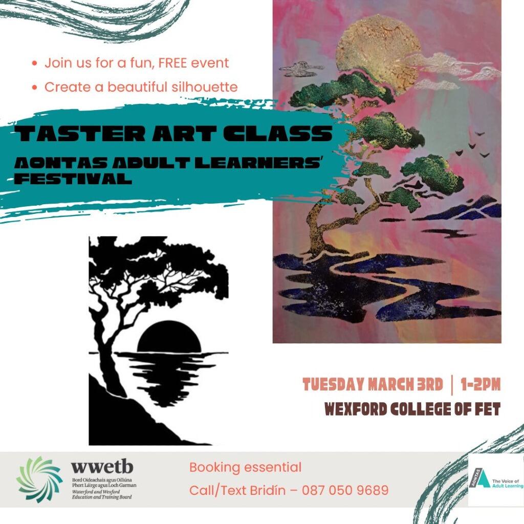 Community Education Art Taster class  